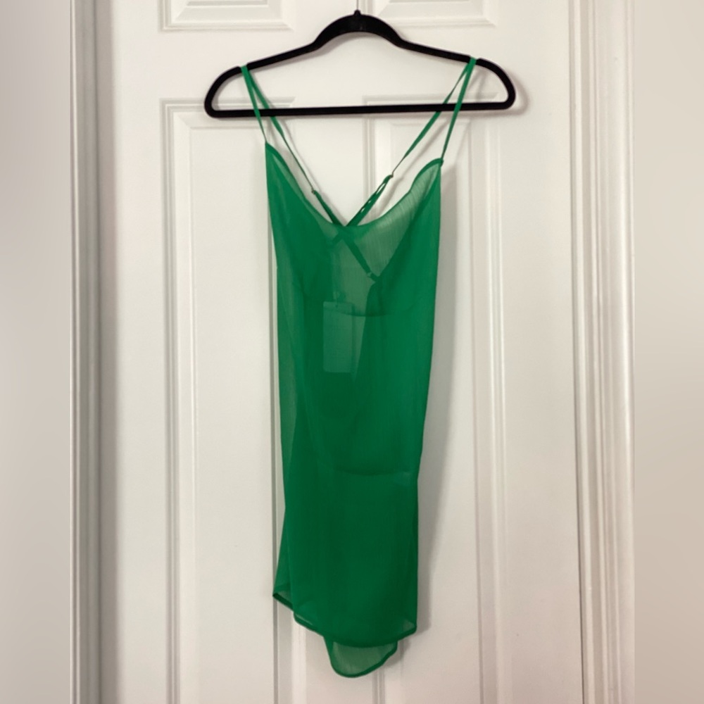 Toluca Gigi Cowl neck sheer dress